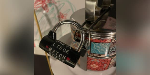 A lock used in the original Google Singapore escape room